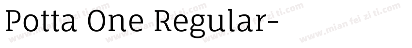 Potta One Regular字体转换